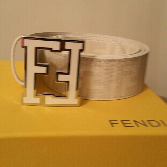 fendi print belt